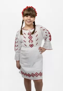 Rochie traditionala fetite Daiana imagine