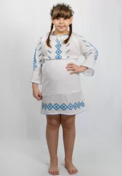 Rochie traditionala fetite Daiana 2 imagine