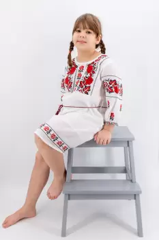 Rochie traditionala fetite Maria 5 imagine