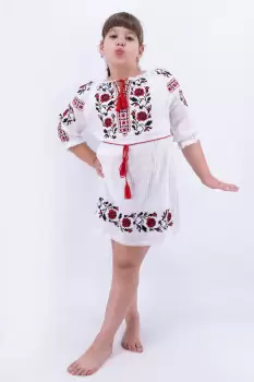 Rochie traditionala fetite Maria 7 imagine