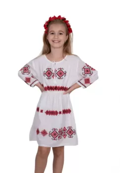 Rochie traditionala fetite Sandrina imagine