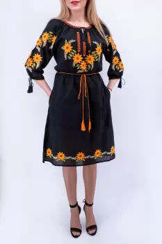 Rochie Traditionala Floarea Soarelui 20 imagine