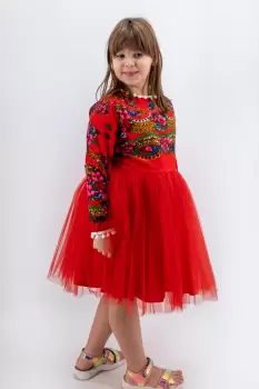 Rochie traditionala Ioana 3 - de la 1 la 8 ani imagine