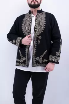 Sacou brodat Barbati 10 imagine