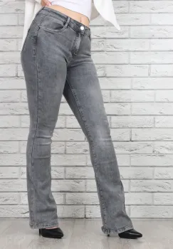 Blugi dama Evazati Gri Rimina imagine