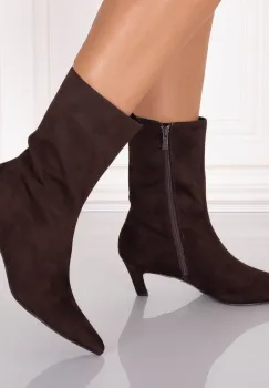 Botine dama Maro din Piele Ecologica Intoarsa Loretta imagine