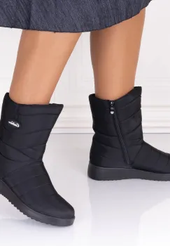 Cizme Dama Imblanite Negre din Fas Aenela imagine