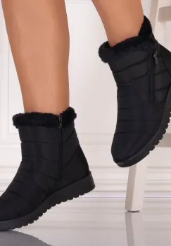 Cizme Dama Imblanite Negre din Fas Arolda imagine