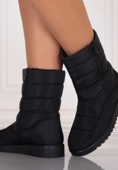 Cizme Dama Imblanite Negre din Fas Eluisa imagine