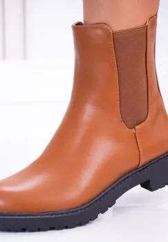 Ghete dama Camel din Piele Ecologica Sanin imagine