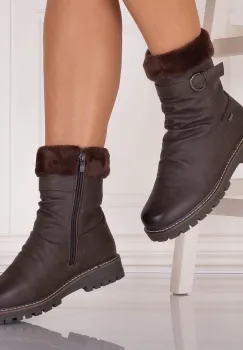 Ghete Dama Imblanite Maro din Piele Ecologica sedria imagine