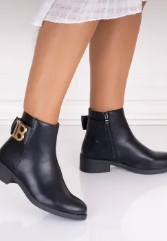 Ghete dama Negre din Piele Ecologica Edana imagine