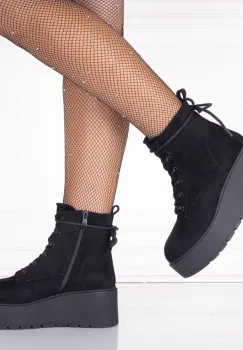 Ghete dama Negre din Piele Ecologica Intoarsa Anirca imagine