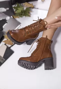 Ghete dama piele ecologica captusit makayla camel imagine