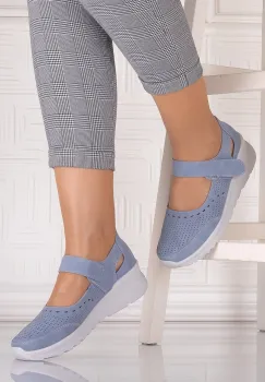 Pantofi casual Albastrii dama din Piele Ecologica Altoia imagine