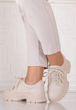 Pantofi casual Bej dama din Piele Ecologica Astoia imagine