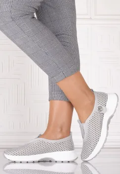 Pantofi casual Gri dama din Piele Ecologica Elenor imagine