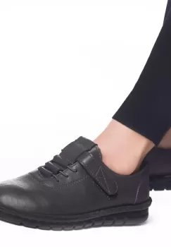 Pantofi casual herminia gri piele ecologica imagine