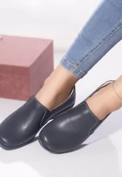 Pantofi casual ida piele naturala albastru imagine