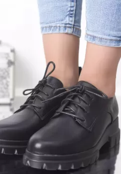 Pantofi casual katy negru piele ecologica imagine