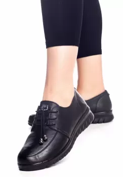 Pantofi casual kelli negru piele ecologica imagine