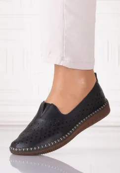 Pantofi casual Negrii dama din Piele Ecologica Belvina imagine