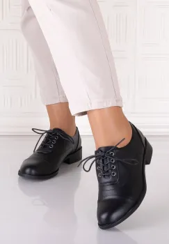 Pantofi casual Negrii dama din Piele Ecologica Ortansa imagine