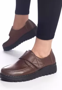 Pantofi casual nicole maro piele ecologica imagine