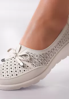 Pantofi dama Bej din Piele Ecologica Tania imagine