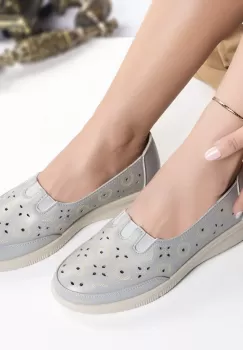 Pantofi dama casual albastru piele ecologica liko imagine