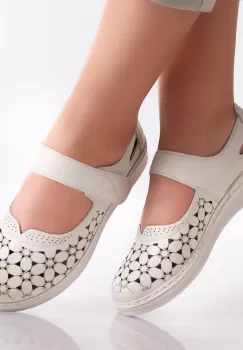 Pantofi dama casual Bej din Piele Ecologica Agali imagine