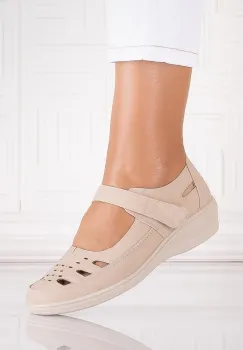 Pantofi dama casual Bej din Piele Ecologica Araua imagine