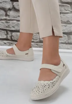 Pantofi dama casual Bej din Piele Ecologica Blaymi imagine