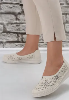 Pantofi dama casual Bej din Piele Ecologica Ilana imagine