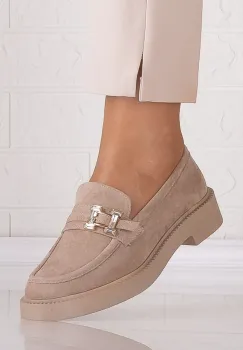 Pantofi dama casual Bej din Piele Ecologica Intoarsa Zawina imagine