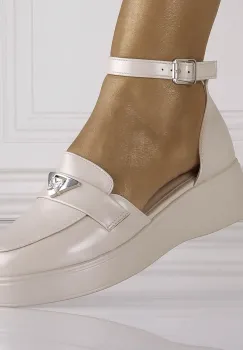 Pantofi dama Casual Bej din Piele Ecologica Kenia imagine