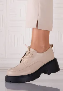 Pantofi dama casual Bej din Piele Ecologica Misayna imagine