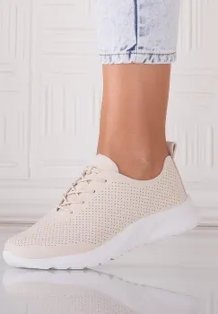 Pantofi dama Casual Bej din Piele Ecologica Rafira imagine