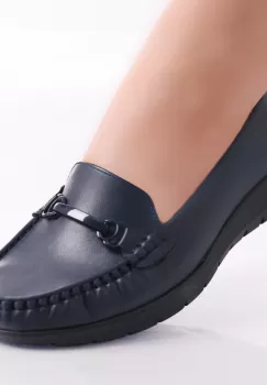 Pantofi dama casual Bleumarin din Piele Ecologica Enasa imagine