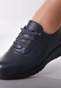 Pantofi dama casual Bleumarin din Piele Ecologica Idania imagine