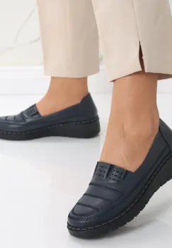 Pantofi dama casual Bleumarin din Piele Ecologica Keransa imagine