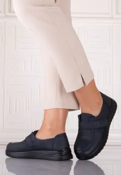 Pantofi dama Casual Bleumarin din Piele Ecologica Nedira imagine