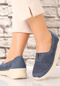 Pantofi dama casual Bleumarin din Piele Ecologica Sonita imagine
