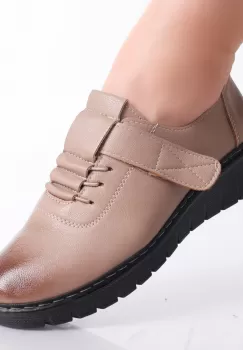 Pantofi dama casual Camel din Piele Ecologica Magaly imagine