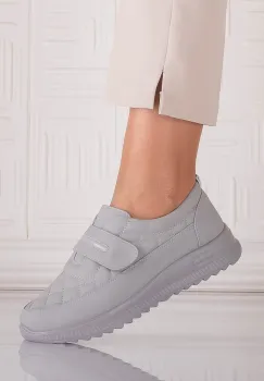 Pantofi dama Casual Gri din Piele Ecologica Osica imagine