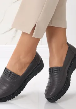 Pantofi dama casual Gri din Piele Ecologica Rasima imagine