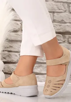Pantofi dama casual Kaki din Piele Ecologica Rawda imagine