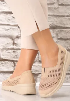 Pantofi dama casual Kaki din Piele Ecologica Sonita imagine