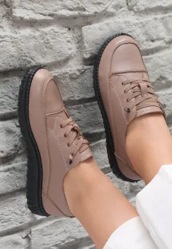 Pantofi dama casual Kaki din Piele Ecologica Turina imagine