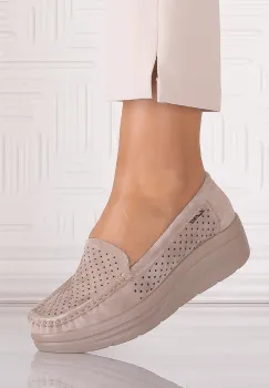 Pantofi dama casual Kaki din Piele Naturasa Anastassia imagine